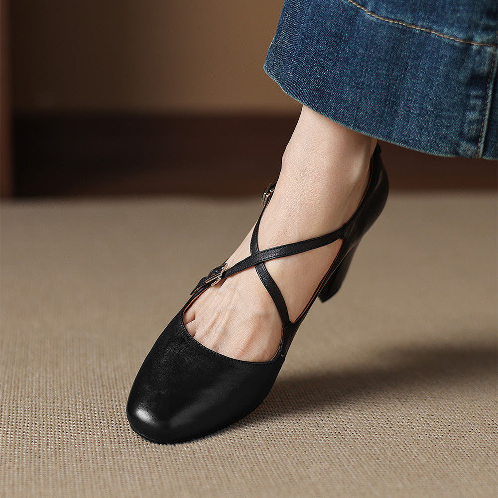 Authentic Leather Heels Orrel