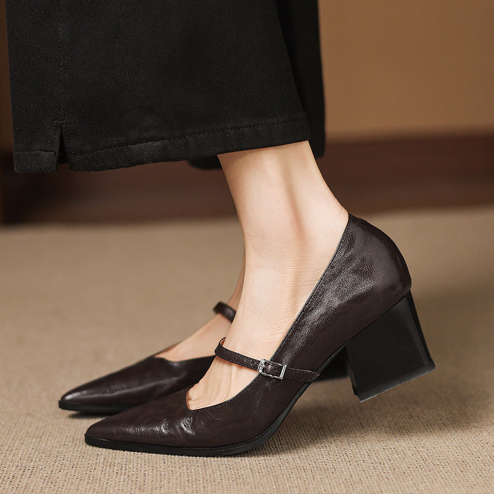 Orvia Genuine Leather Heels