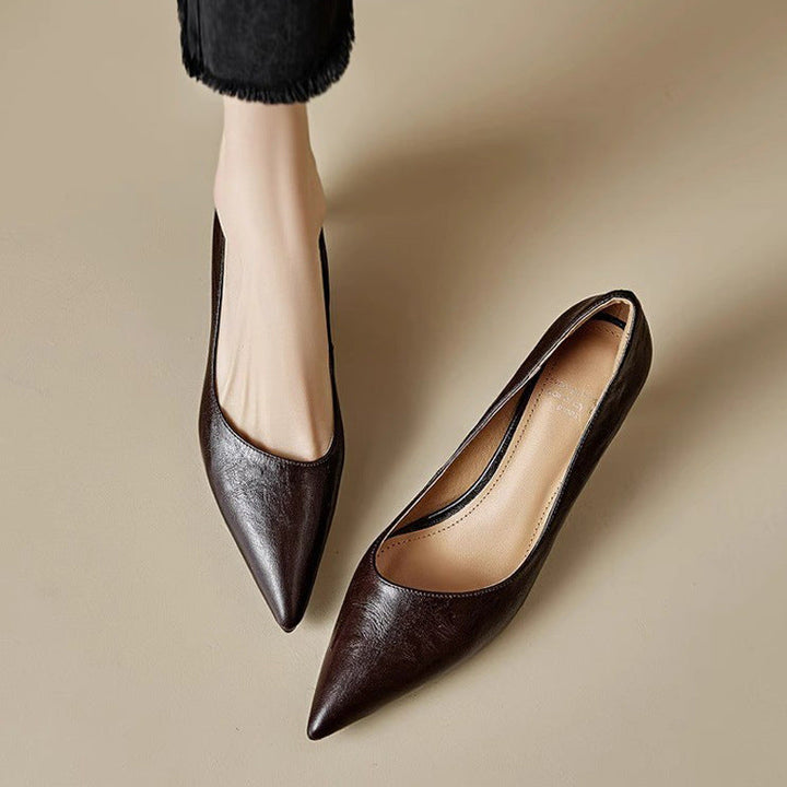 Authentic Leather Court Shoes Elar