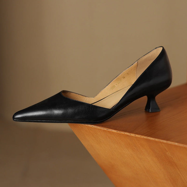 Authentic Leather Kitten Heels Carlen
