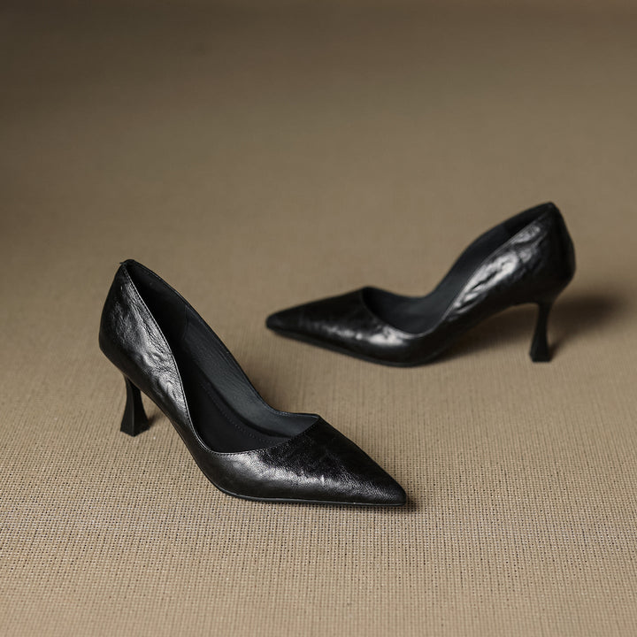 Authentic Leather Heels Viora
