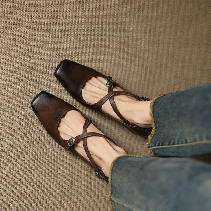 Authentic Leather Heels Ciora