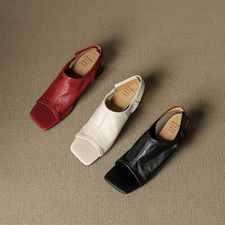 Authentic Leather Heels Velra