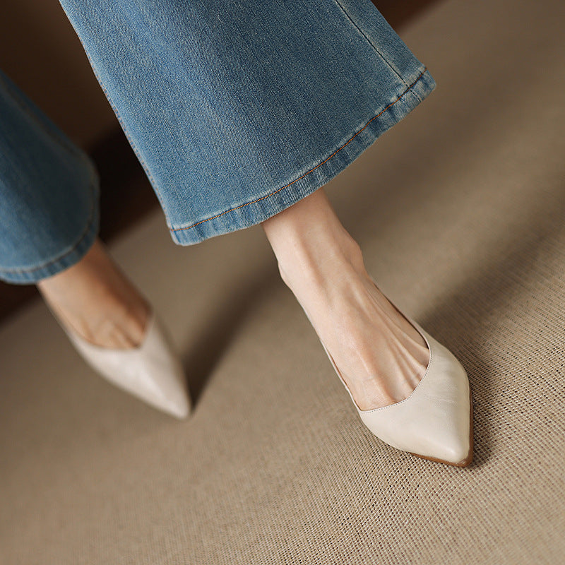Authentic Leather Heels Veler