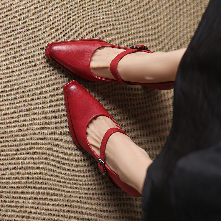 Claya Genuine Leather Heels