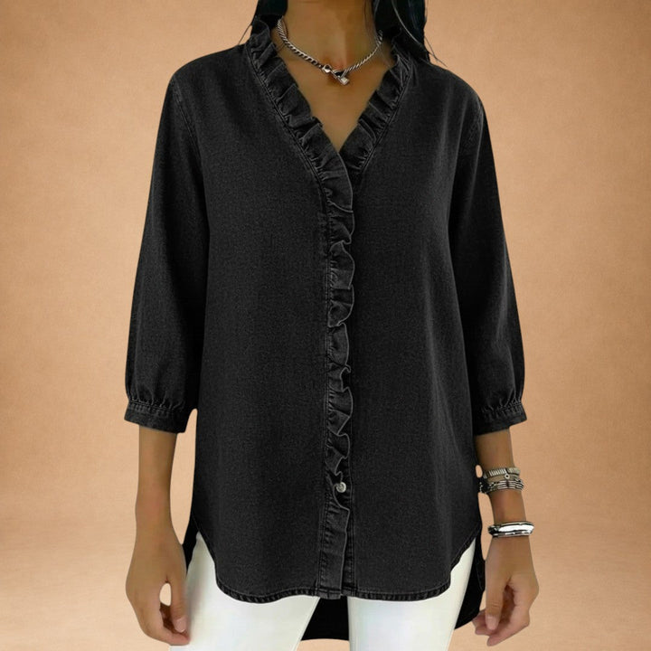Elena - Elegant Blouse with Ruffles