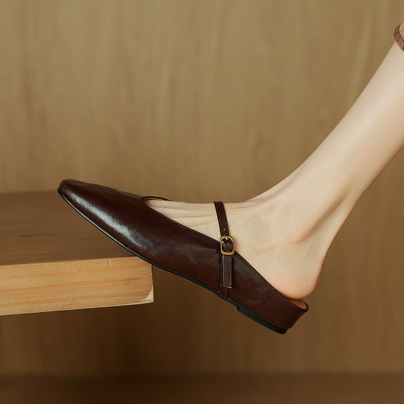 Kiro Genuine Leather Mules