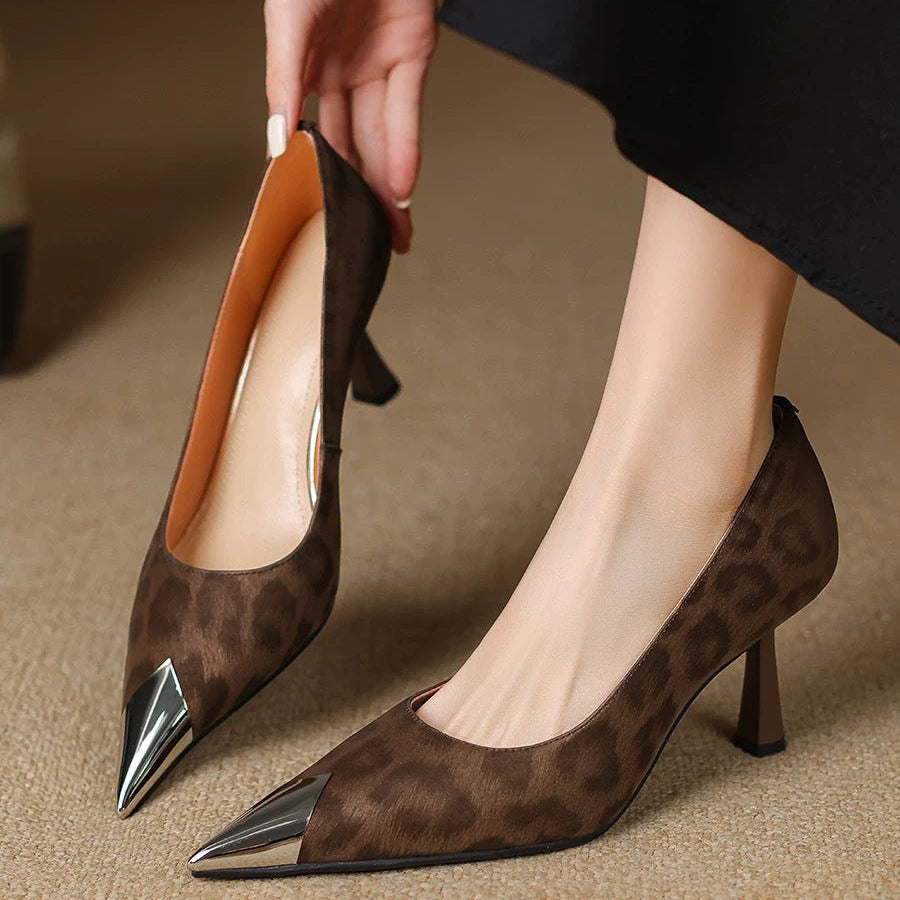 Authentic Leather Heels Livia