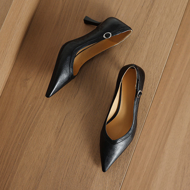Authentic Leather Heels Ezel