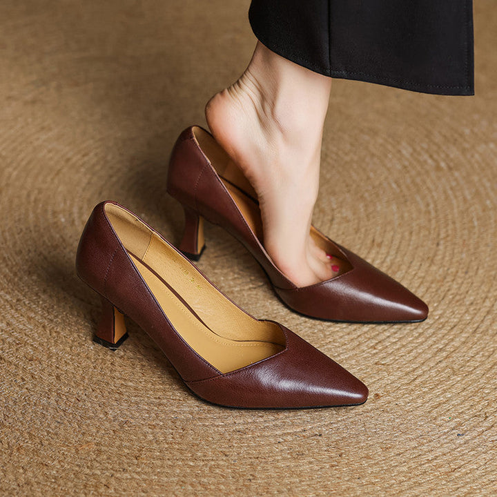 Genuine Leather Women's Heels