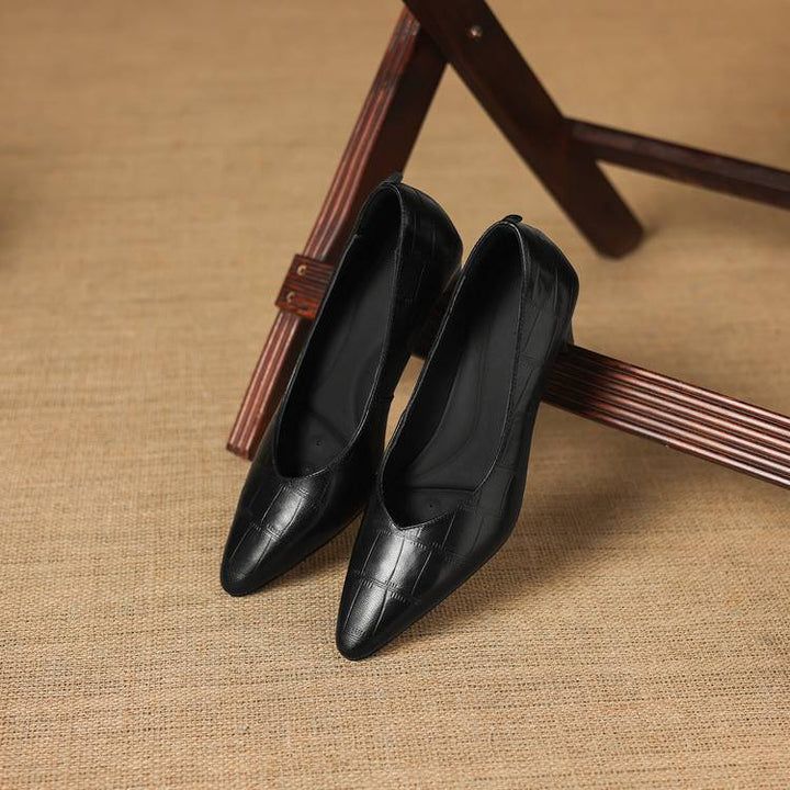New Authentic Leather Heels
