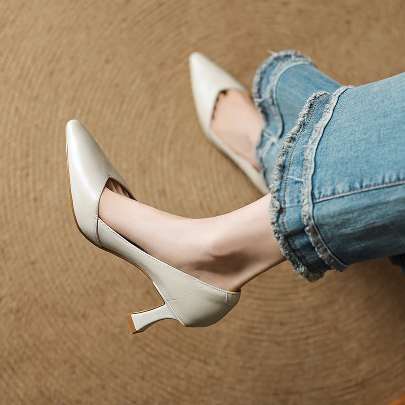 Genuine Leather Women's Heels