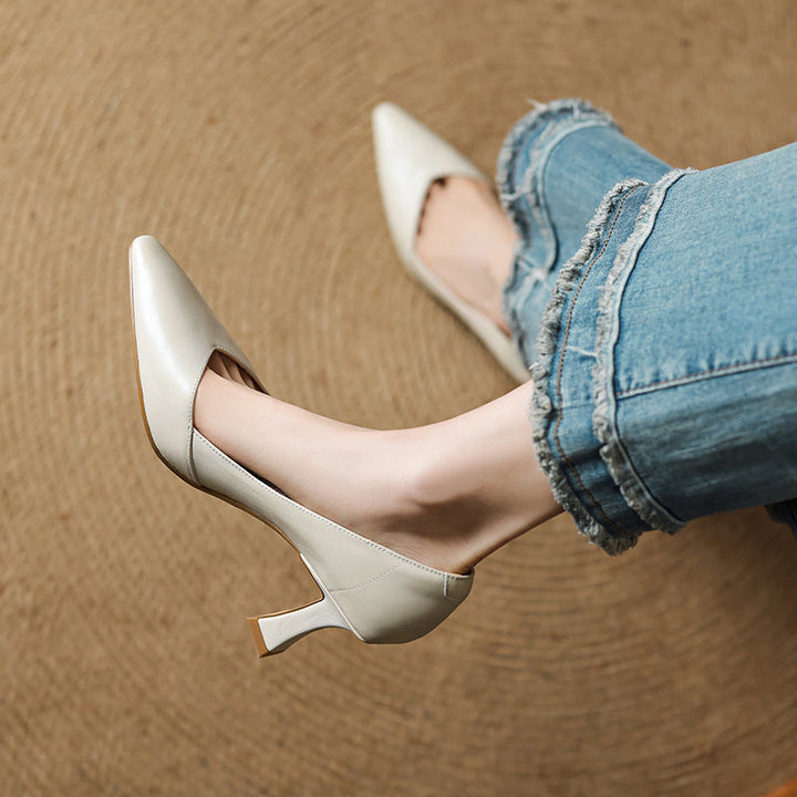 Genuine Leather Women's Heels