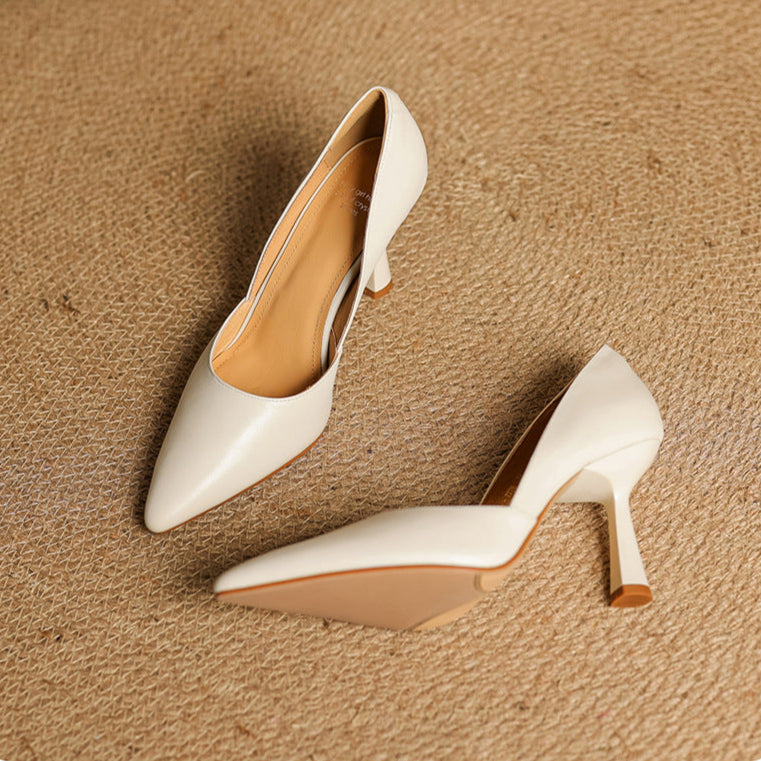 Authentic Leather Heels Liana