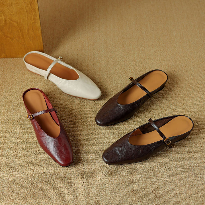 Kiro Genuine Leather Mules