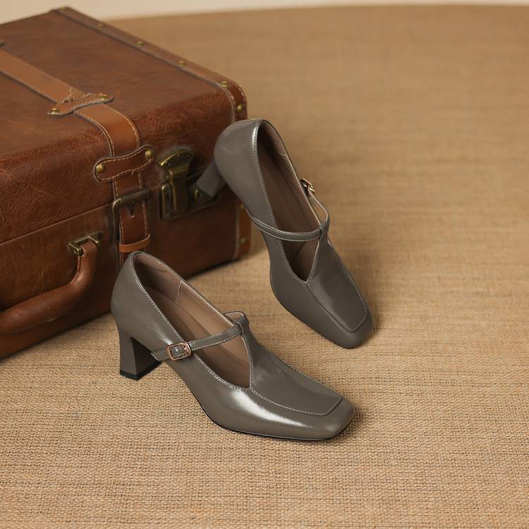 Authentic Leather Heels Tacy