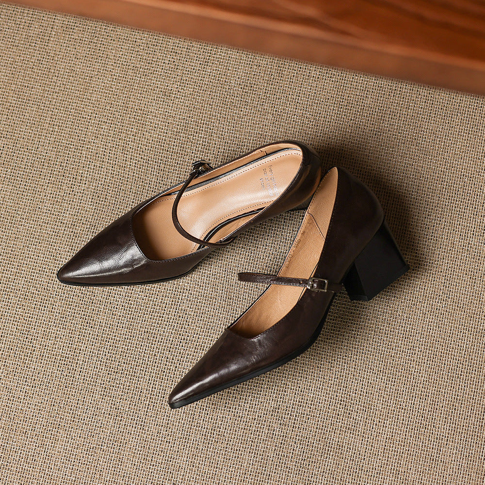 Authentic Leather Heels Orvia
