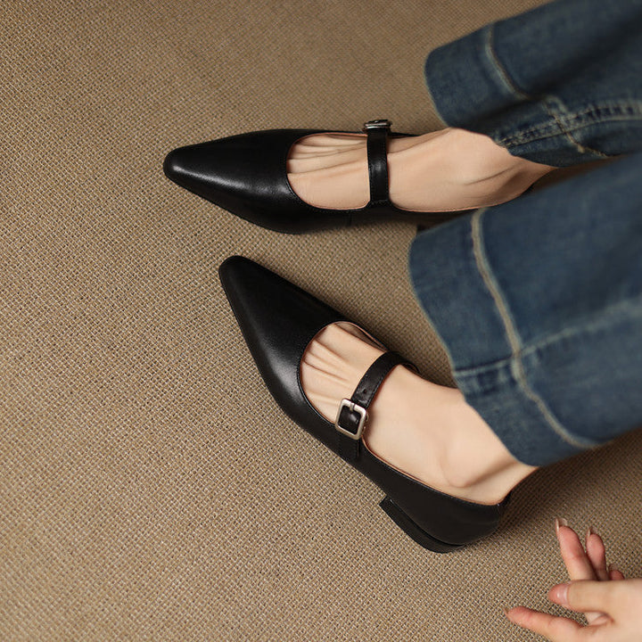 Authentic Leather Heels Orya