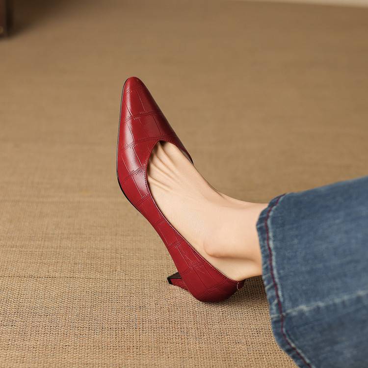 New Authentic Leather Heels