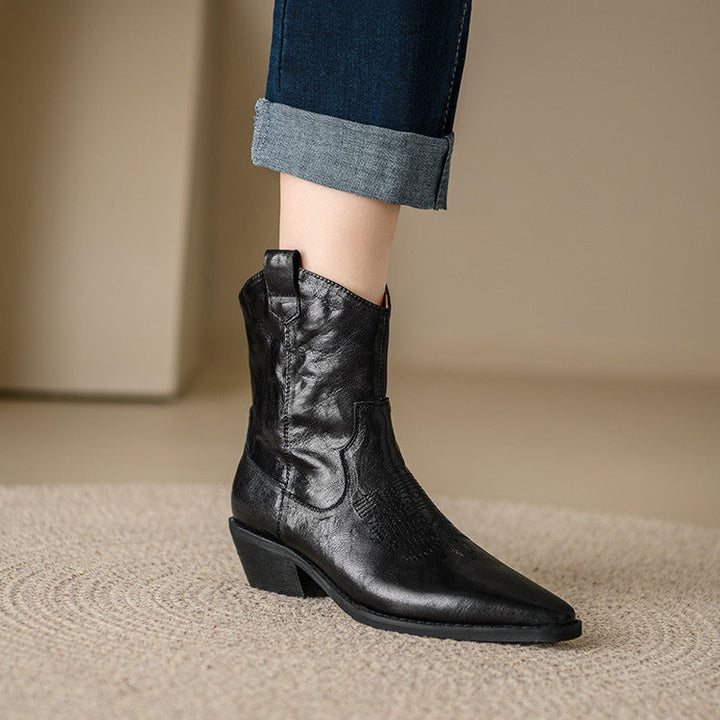 Dakota Genuine Leather Western Boots