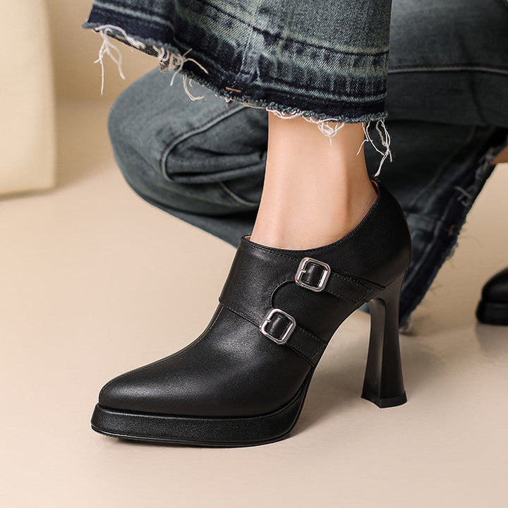 Authentic Leather Heels Nyrix