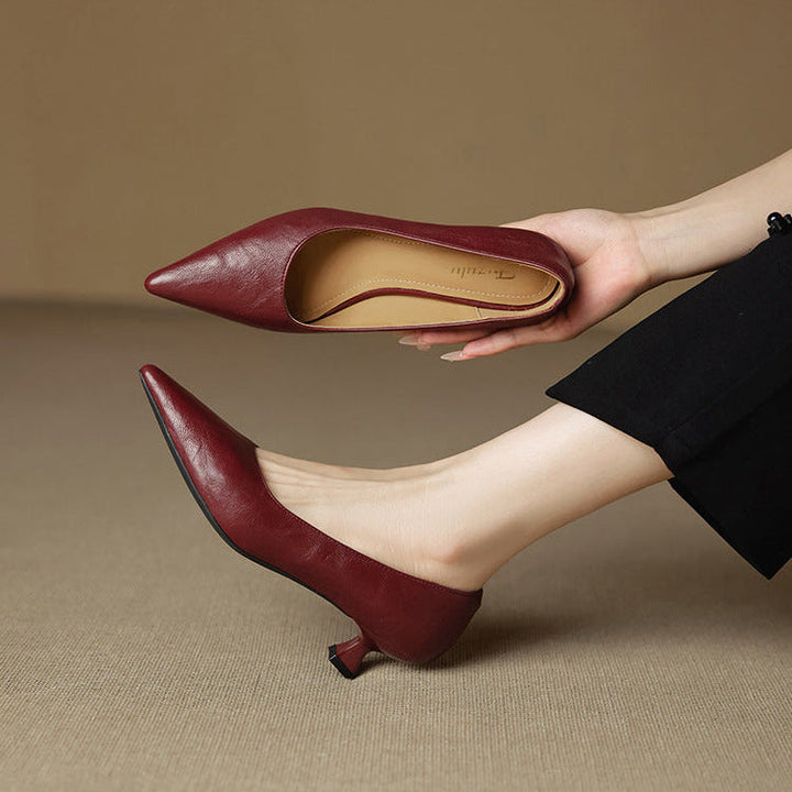 Authentic Leather Heels Aeris
