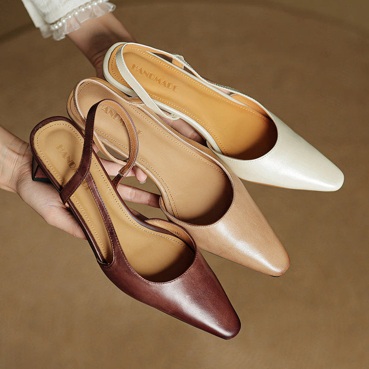 Authentic Leather Elle Heels