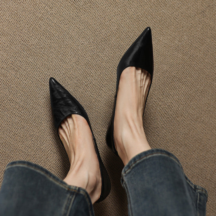 Authentic Leather Court Shoes Elar