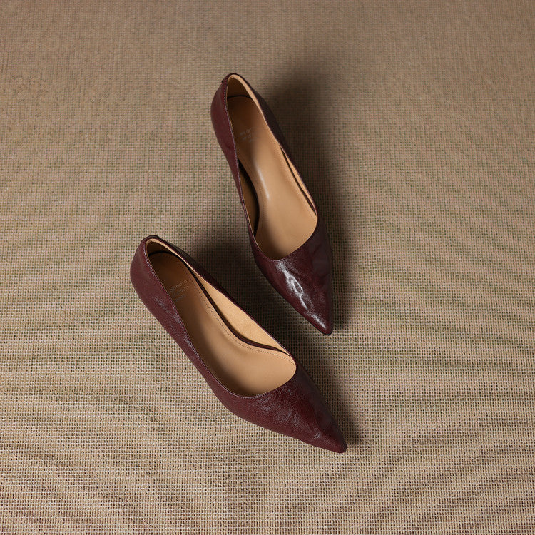 Authentic Leather Court Shoes Elar
