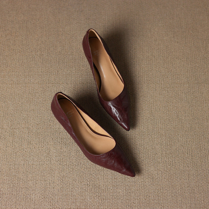 Authentic Leather Court Shoes Elar