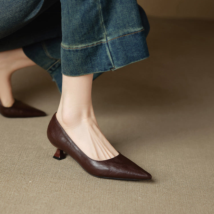 Authentic Leather Heels Aeris