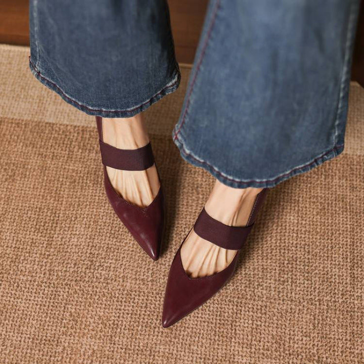 Authentic Leather Heels Cyra