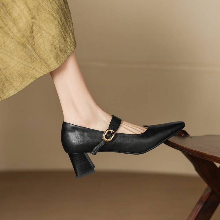 Azra Authentic Leather Heels