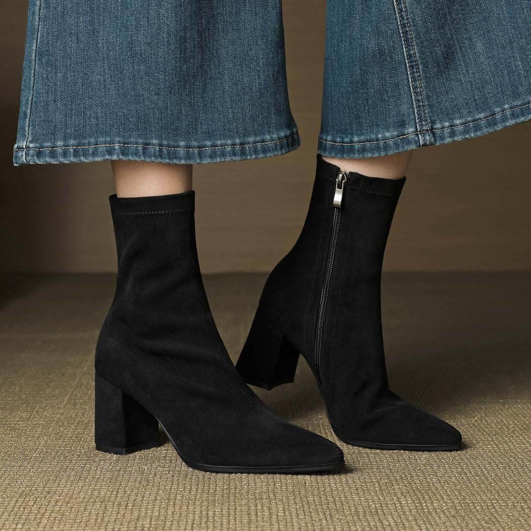 Authentic Suede Leather Ankle Boots