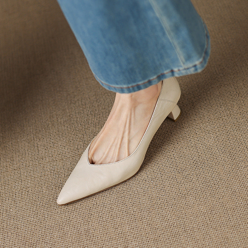 Authentic Leather Heels Veler