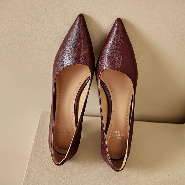 Authentic Leather Court Shoes Elar