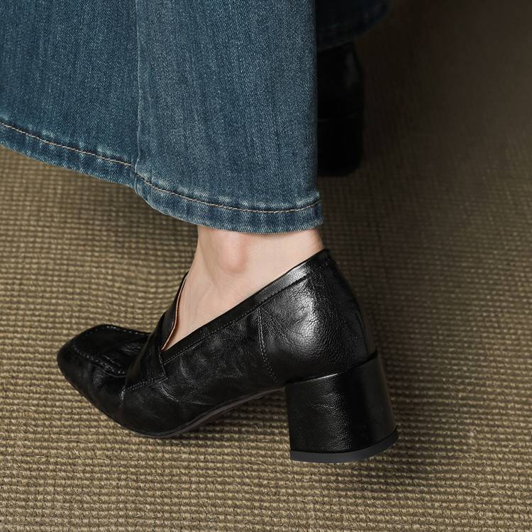 Authentic Leather Heels Sora