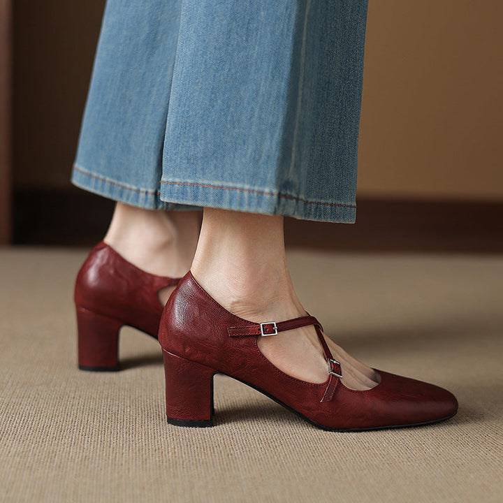 Orrel Genuine Leather Heels