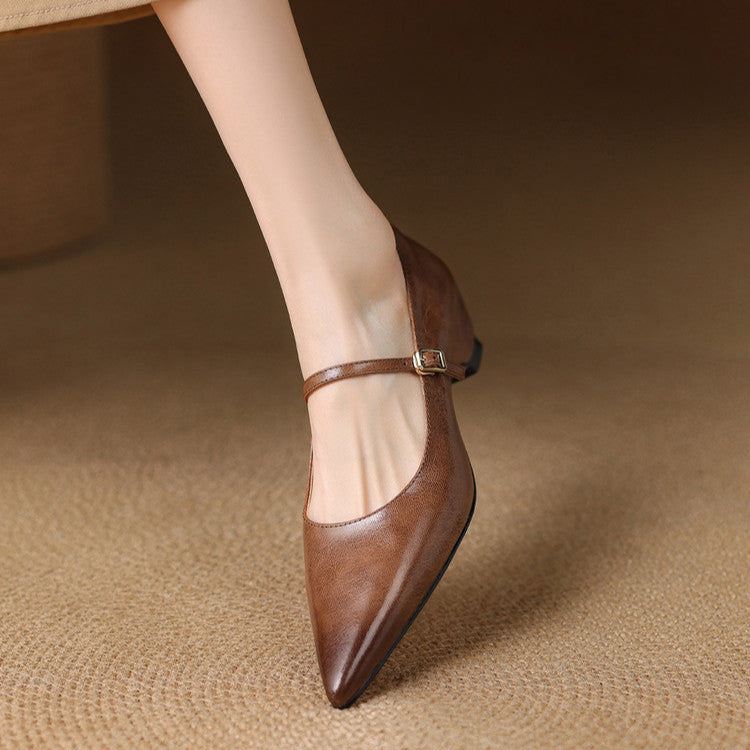 Felia Authentic Leather Heels