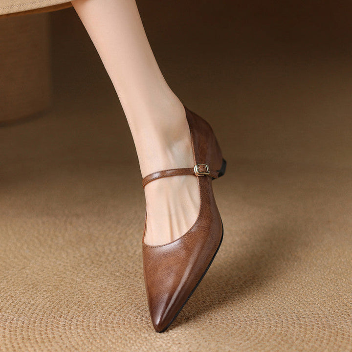 Felia Authentic Leather Heels