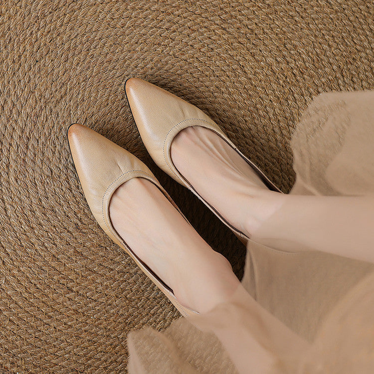 Liora Authentic Leather Heels