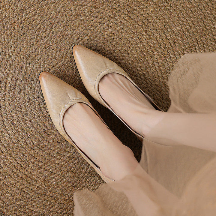 Liora Authentic Leather Heels