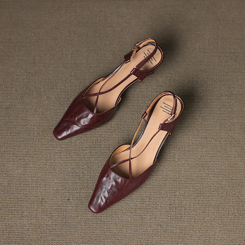 Authentic Leather Heels Velta