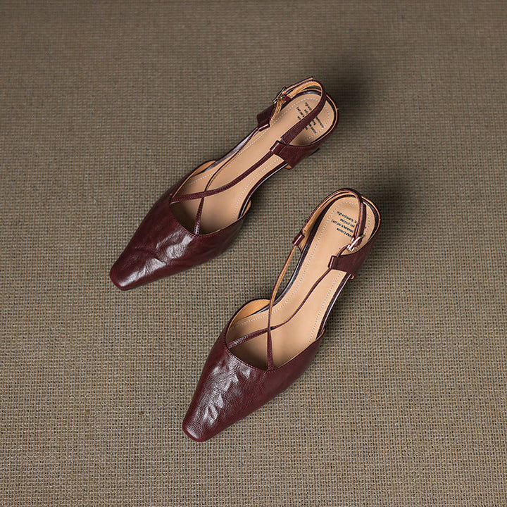 Authentic Leather Heels Velta