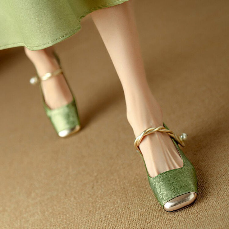 Galeni Leather Heels