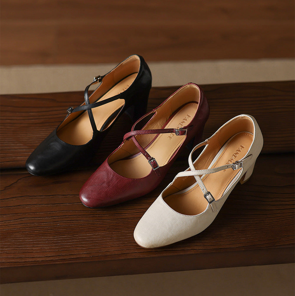 Authentic Leather Heels Orrel