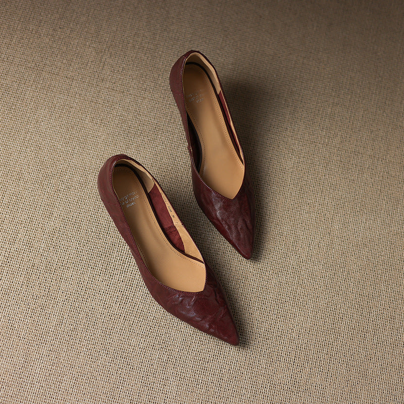 Authentic Leather Heels Veler