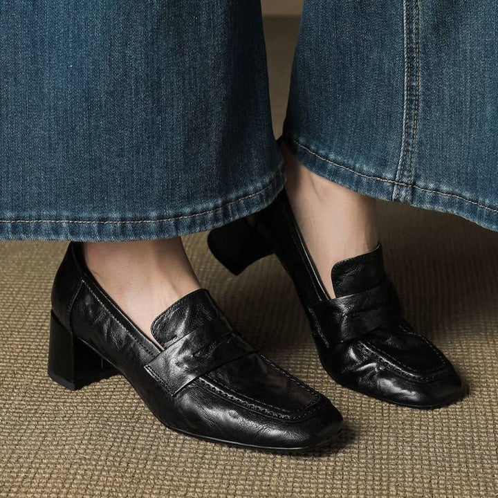 Authentic Leather Heels Sora