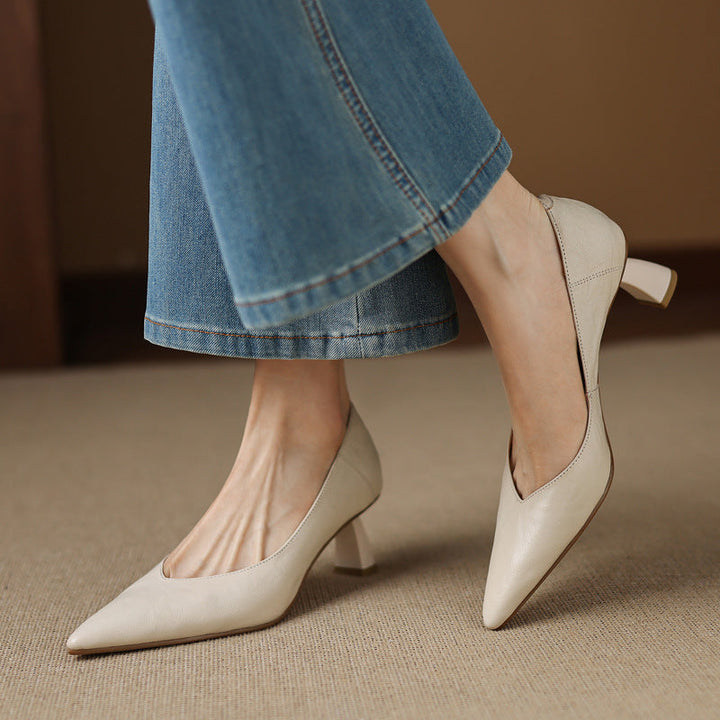 Authentic Leather Heels Veler