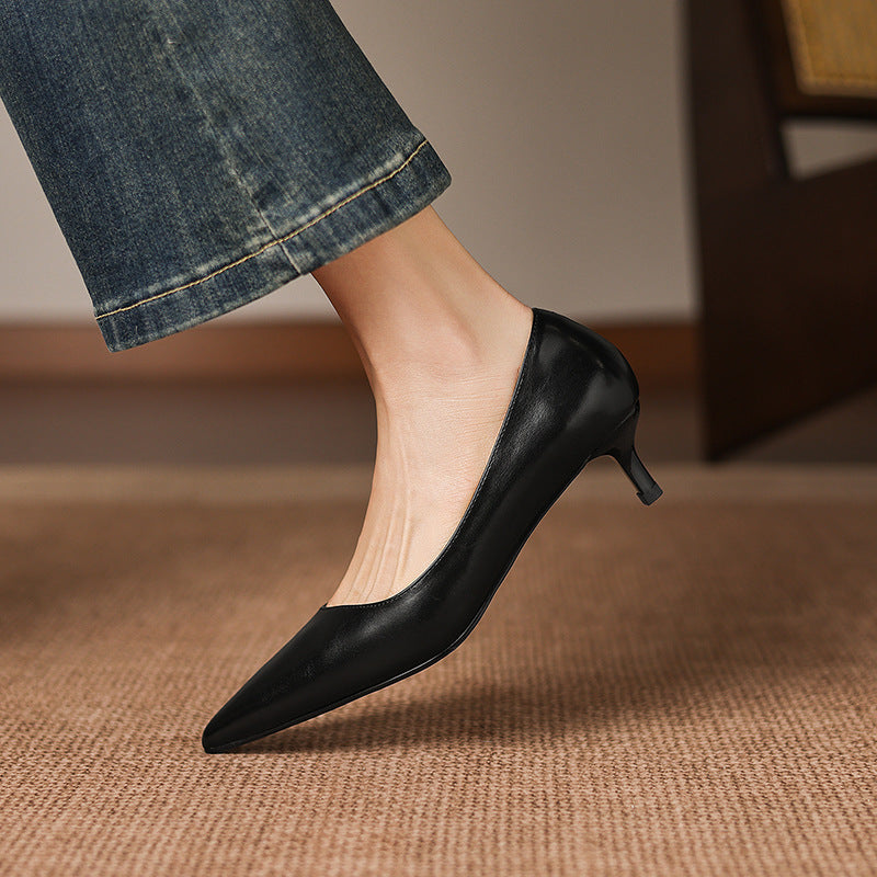 Authentic Leather Heels Relle